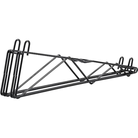 Nexel 24 Double Arm Shelf Bracket Black Epoxy DAB24B